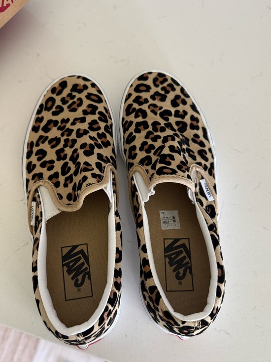 Vans Shoes - Vans Slip-On Sneakers in Leopard Print (Tan & Black)